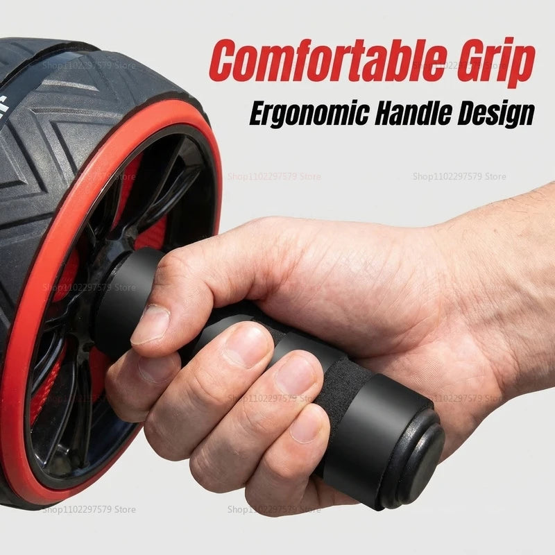 Unisex Exercise and Fitness Abdominal Roller, Silent Core Exercise Fitness Equipment, Suitable for Abdominal Fat Burning Exercis