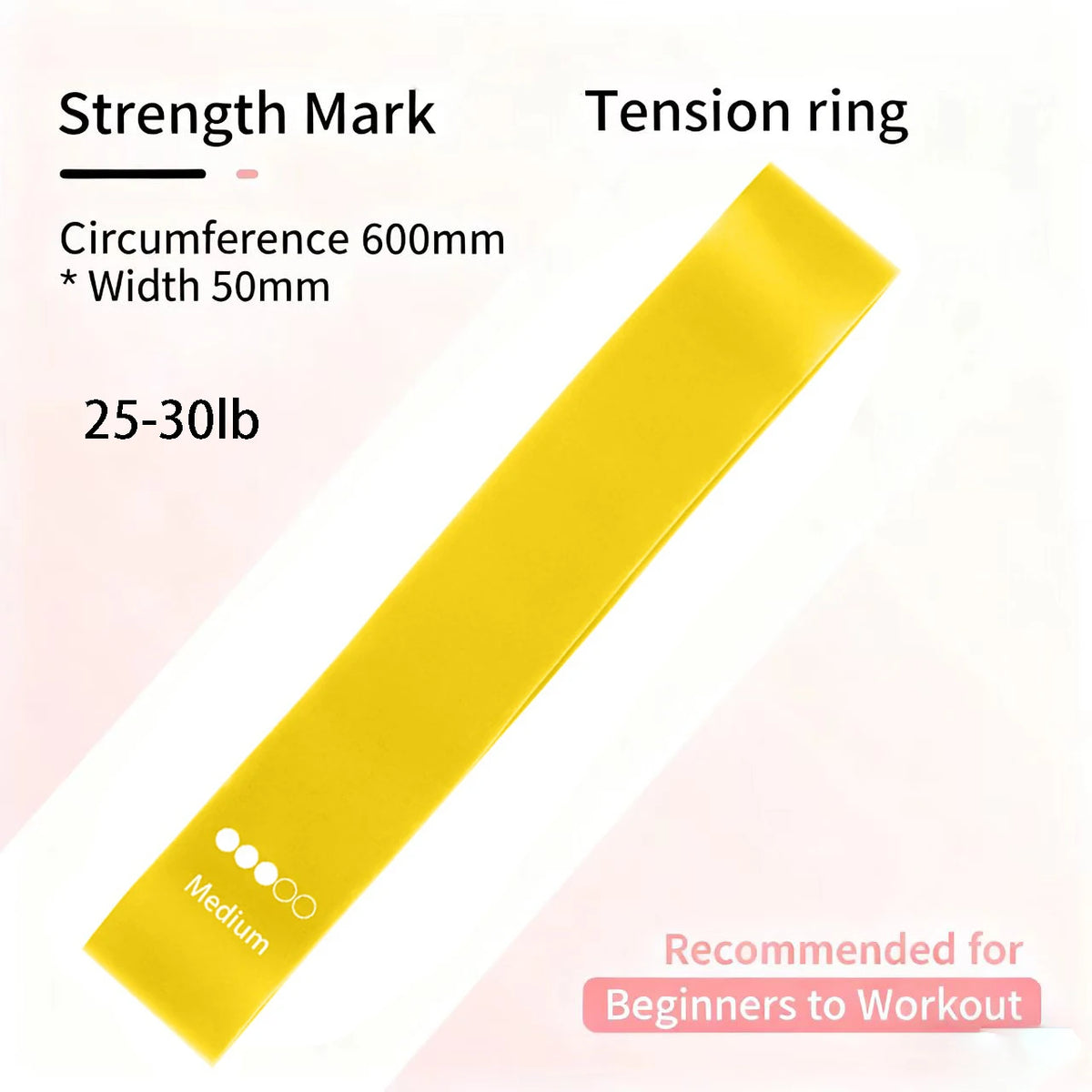 1PCHigh Elasticity TPE Tensile Band, Resistance Band, Yoga Fitness Band, Stretching Band, Multifunctional Hip Loop, Elastic Ring