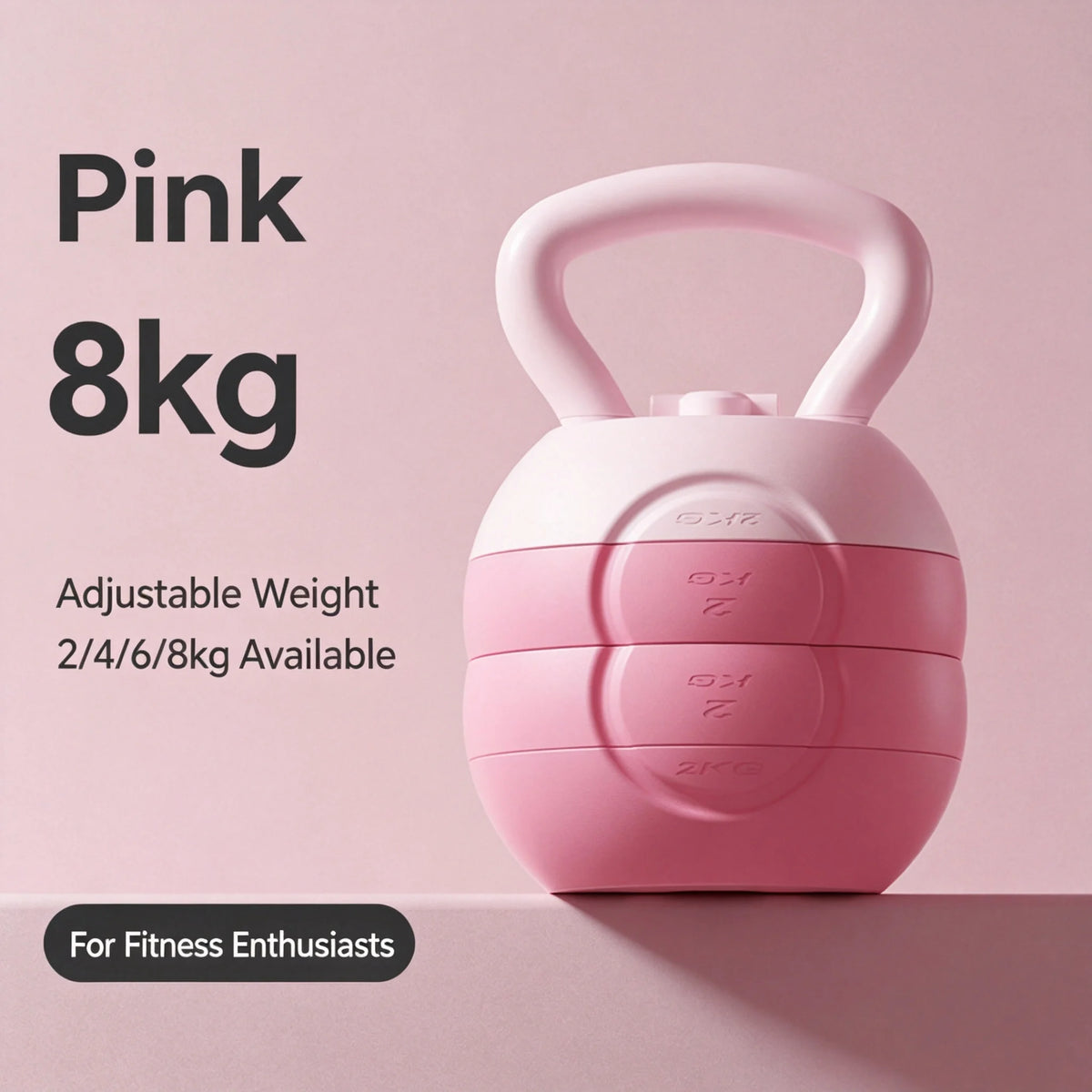 Adjustable Water Fillable Kettlebell 2-10KG Variable Weight Kettle Bell Portable Home Gym Equipment for Full Body Glute Leg