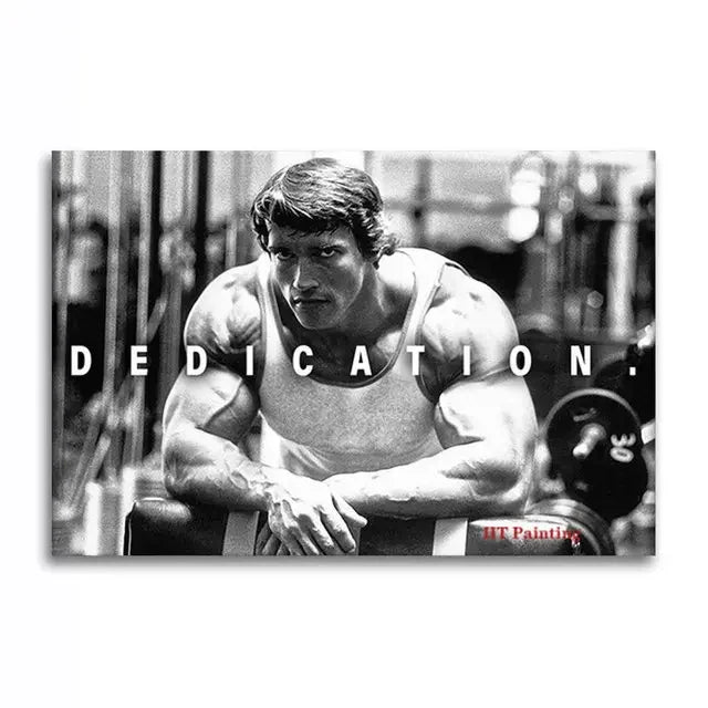 Scandinavian Classic Fashion Wall Art Arnold Schwarzenegger Bodybuilding Canvas Poster Print Home Bedroom Living Room Decoration