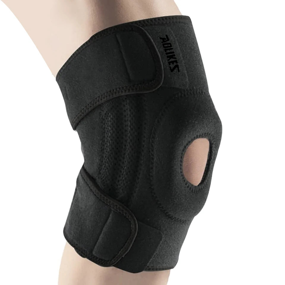AOLIKES 1PCS Knee Brace with Side Stabilizers & Patella Gel Pads for Maximum Knee Pain Support and Fast Recovery for Men Women