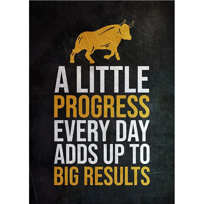 Motivational Stock Trading Canvas Art Buy The Fear Sell Greed Wall Decor for Home Office Traders Best Inspirational Posters