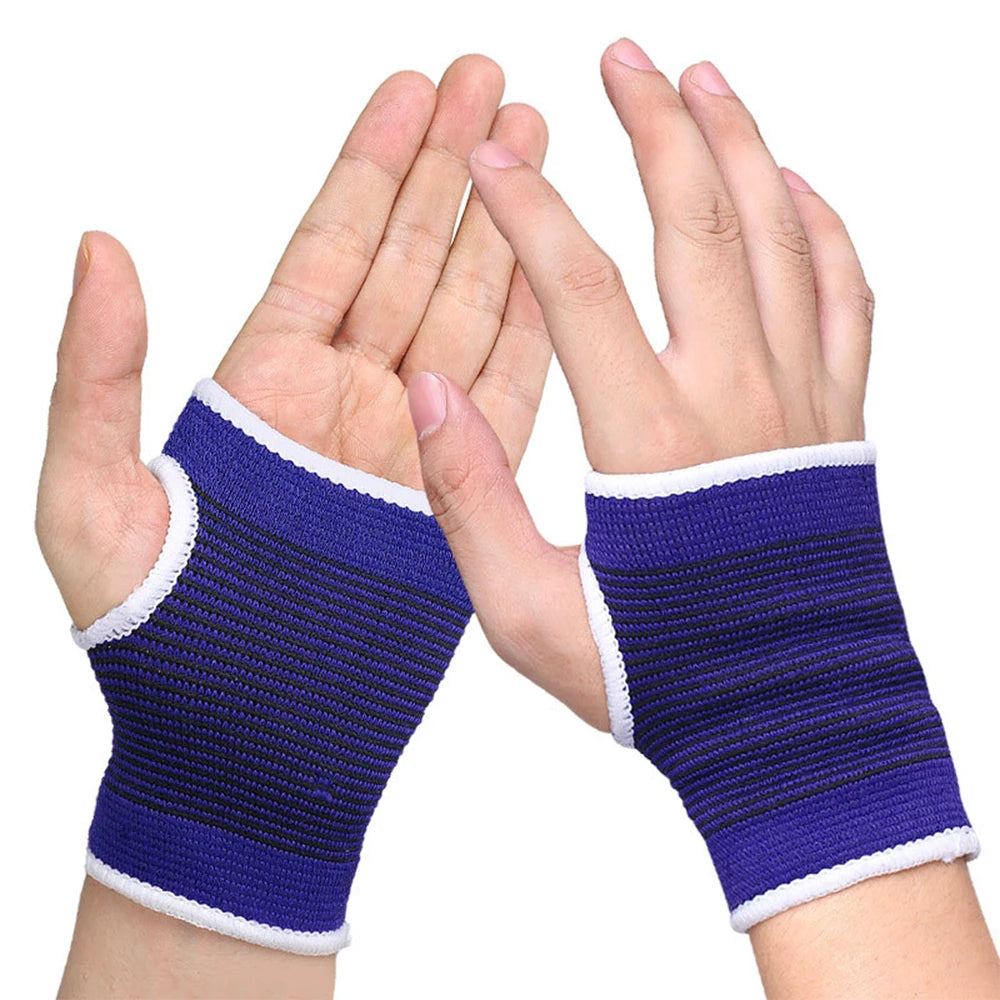 2 Pcs Wrist Support Hand Brace Gym Wrist Palm Protector Carpal Tunnel Tendonitis Pain Relief Sports Safety Muscle Protect Unisex