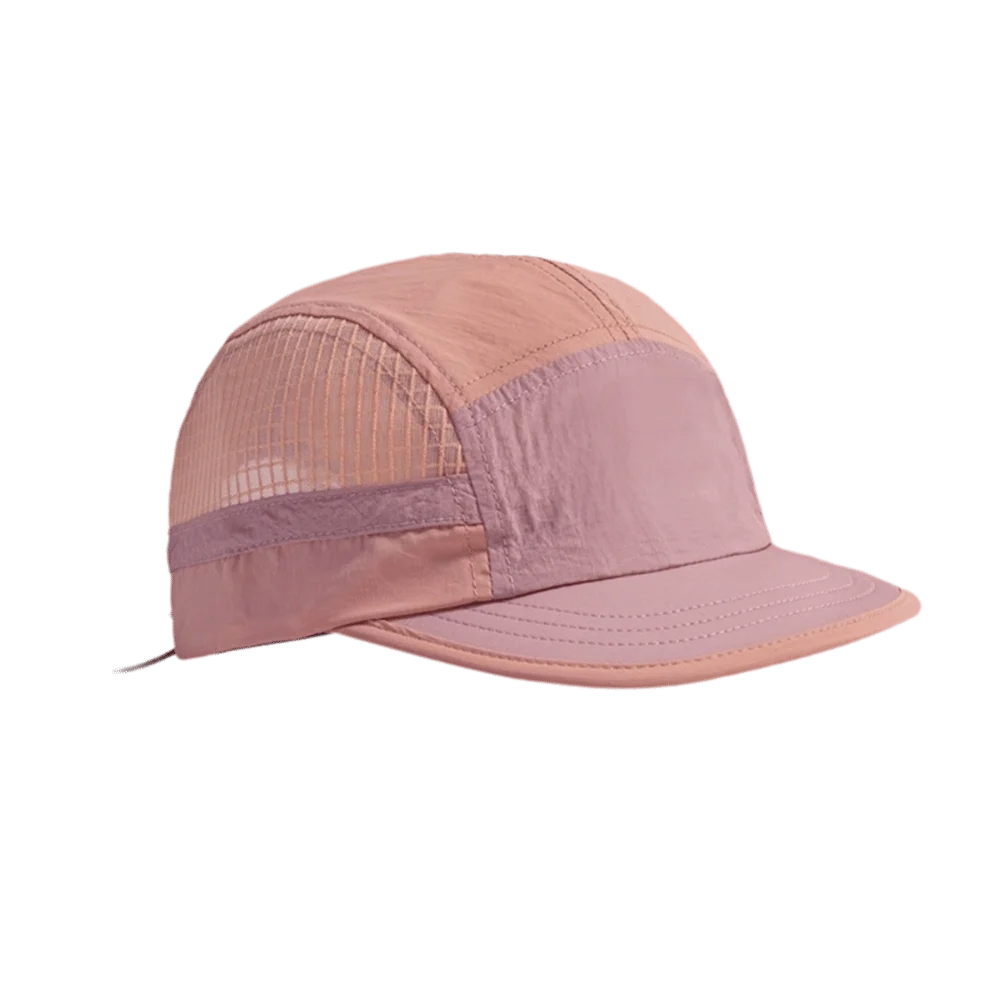 Color-Blocked Quick-drying Baseball Cap Retro 5-panel Soft Brim Breathable Peaked Cap Adjustable Lightweight Mesh Running Caps