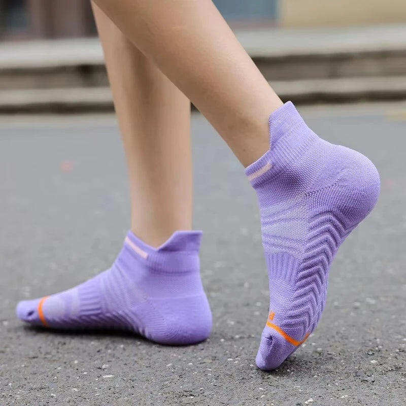 5 Pairs/Lot Men Sport Socks Athletic Cycling Socks Breathable Outdoor Socks Basketball Fitness Running Socks For Men And Women