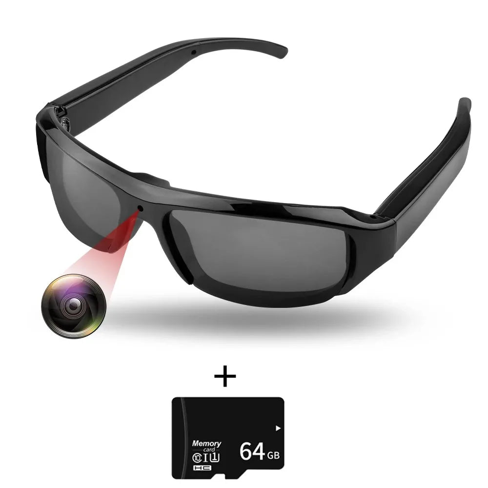 KEBIDUMEI Smart Glasses with Camera 1080P HD Photo Video Recording Eyeglass Sunglasses Support 128G TF Card for Outdoor Cycling