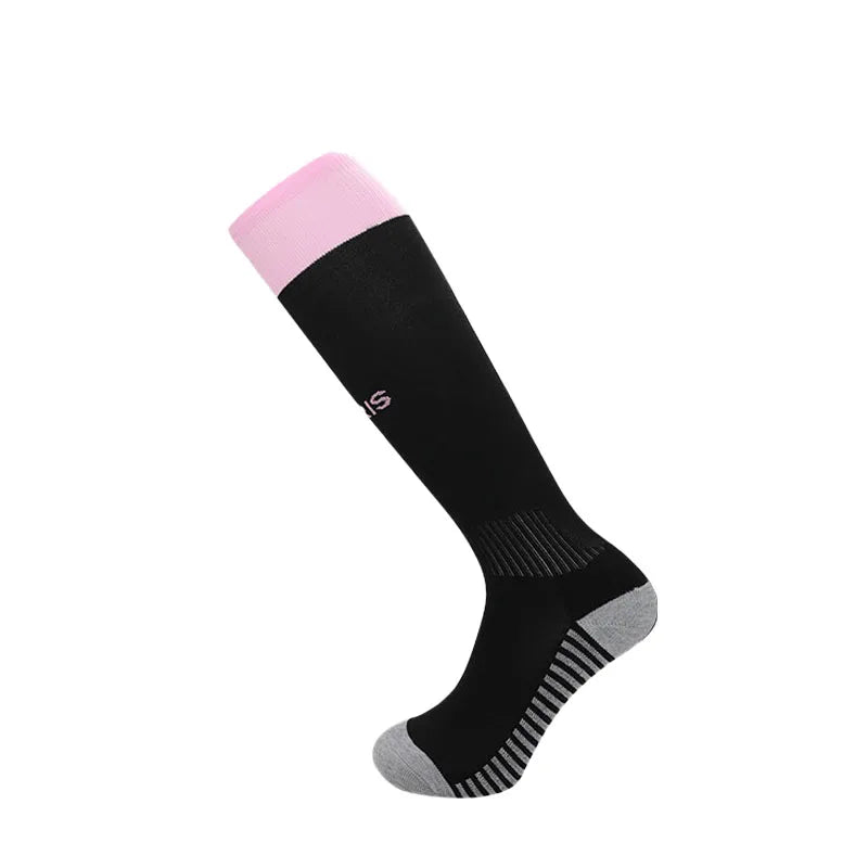 24-25 Season European Football Club Styles Children Adults Soccer Socks Boys Kid's Long Knee High Towel Bottom Sports Sock