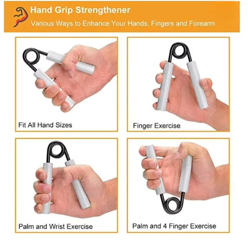 Type A Metal Hand Grip Device for Muscle Recovery Fingertip Rehabilitation Wrist Grip Device with Aluminum Handle