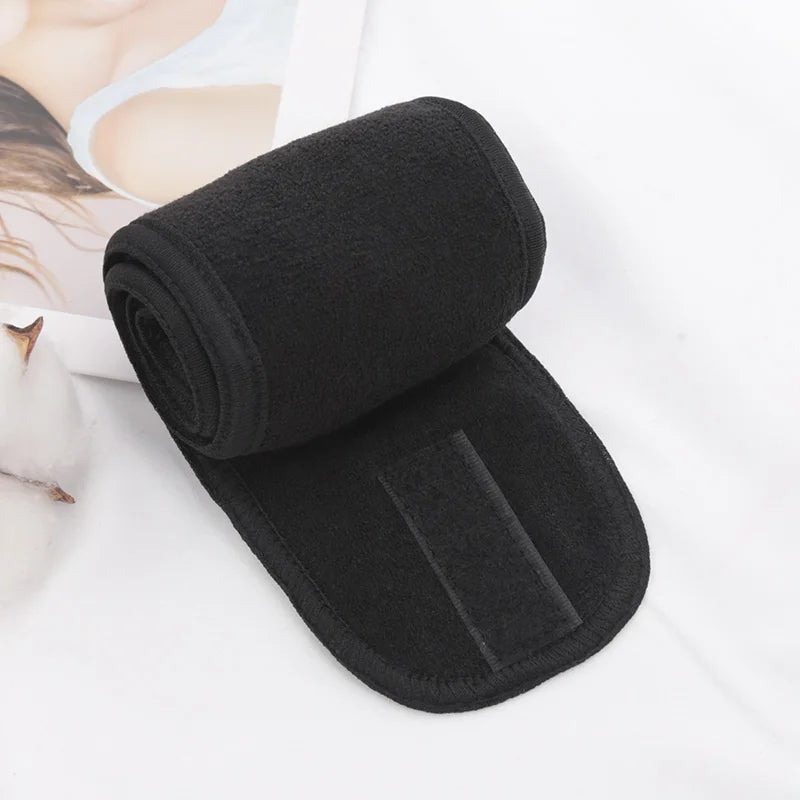 Women Soft Toweling Hair Accessories Girls Yoga Headbands for Face Washing Bath Makeup Hair Band Adjustable SPA Facial Headband