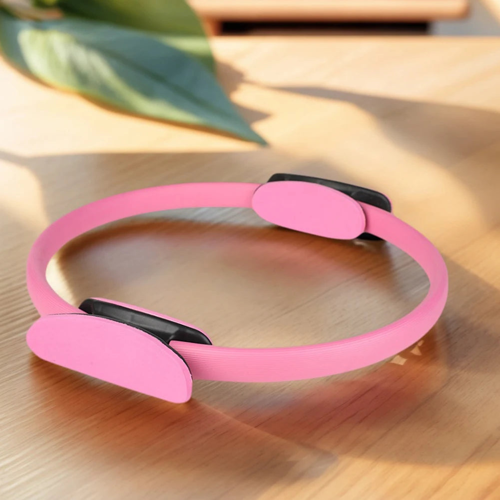Pilates Ring Yoga Rings with Non Slip Handles Fitness Circle Portable Flexible Resistance Exercise Equipment for Women