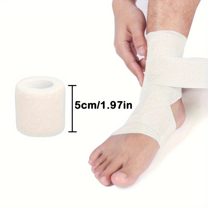 5cm Self Adhesive Elastic Bandage Sports Ankle Support Tape Waterproof Cohesive Wrap for Football Wrist Knee Injury Protection
