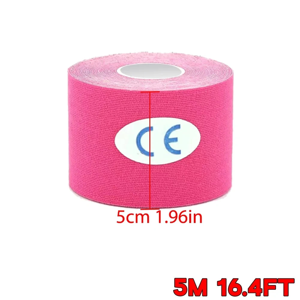 Sports Kinesio Tape Muscle Kinesiology Elastic Knee Pain Relief Strain Patch Athletic Recovery Stickers Fitness Bandages