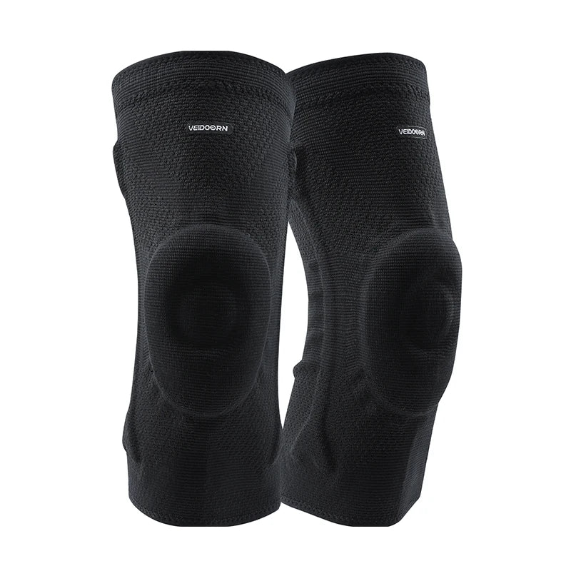 Professional Knee Brace for Basketball Compression Knee Sleeve with Silicone Spring Sport Volleyball Knee Pads