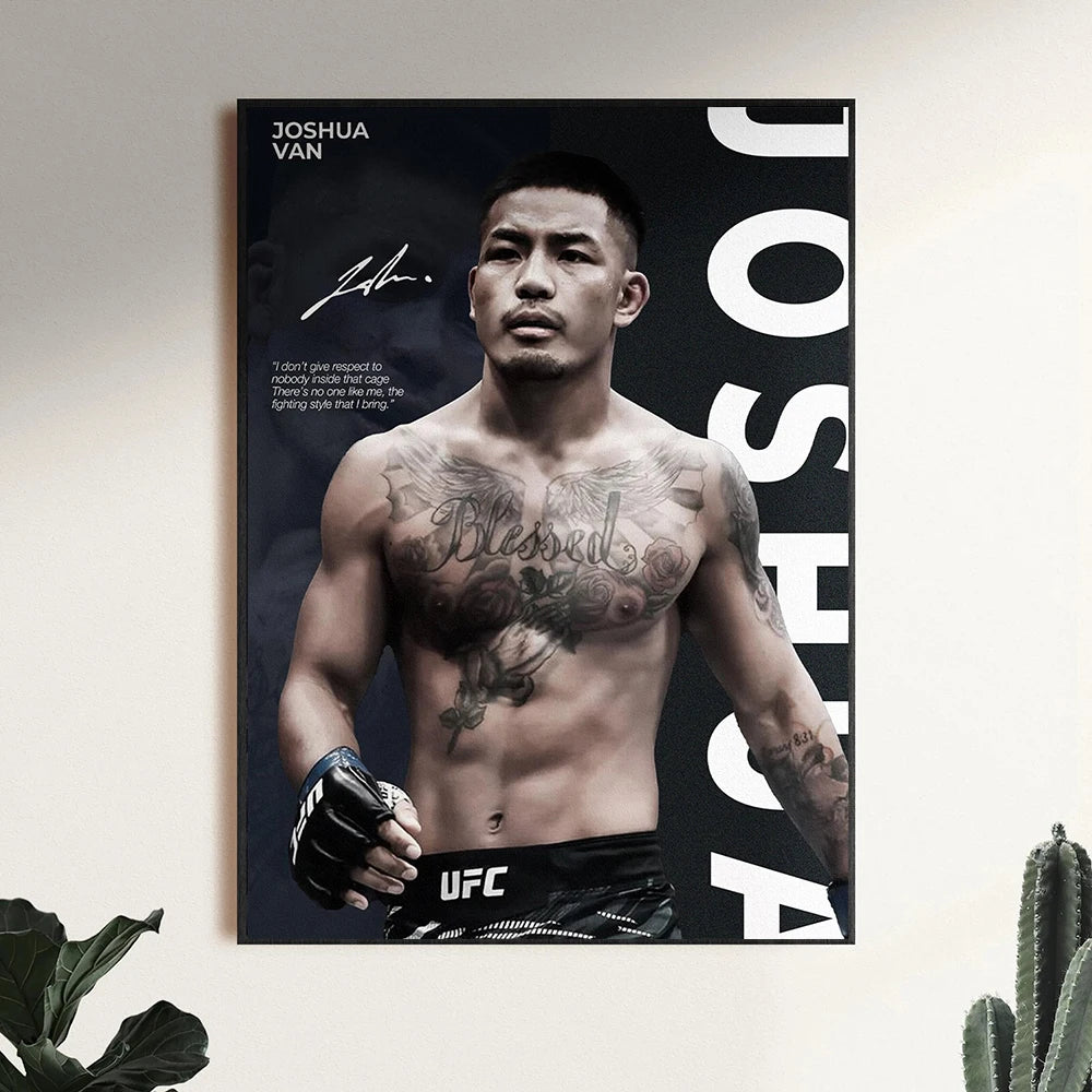 Famous Boxing Legends Fighting Poster UFC Inspirational ILIA TOPURIA Canvas Print Painting Wall Decor Gym Home Mural Cuadros