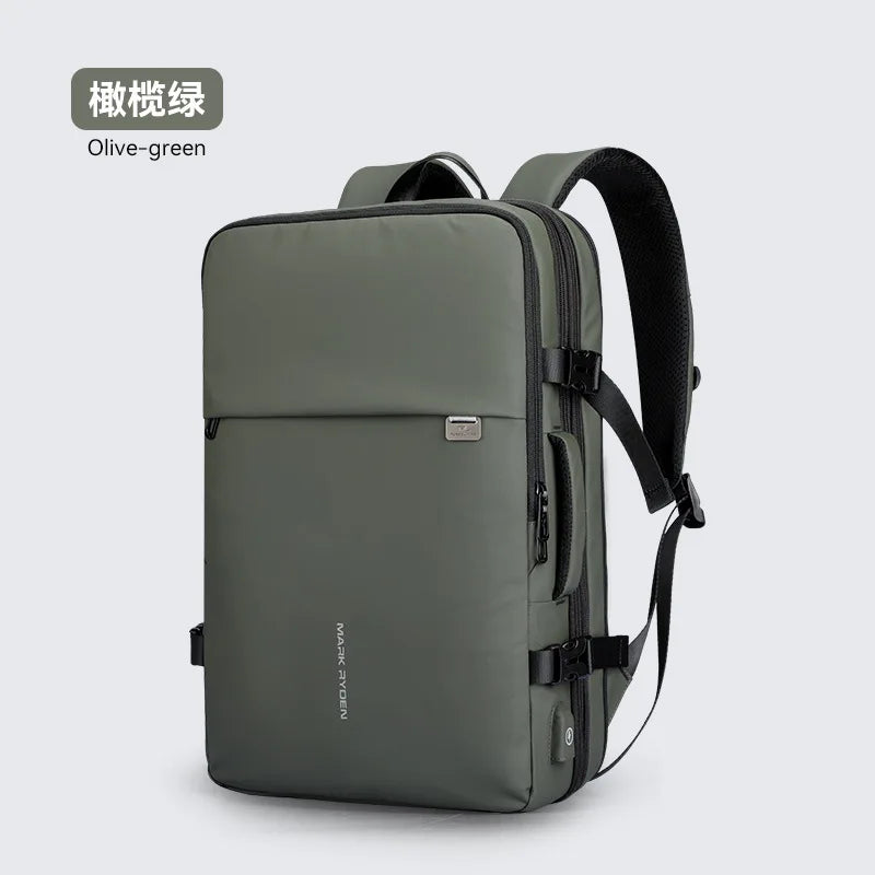 Mark Ryden 17 Inch Laptop Man Backpack USB Charging Multi-layer Space Travel Bag Business Male Anti-Theft Mochila