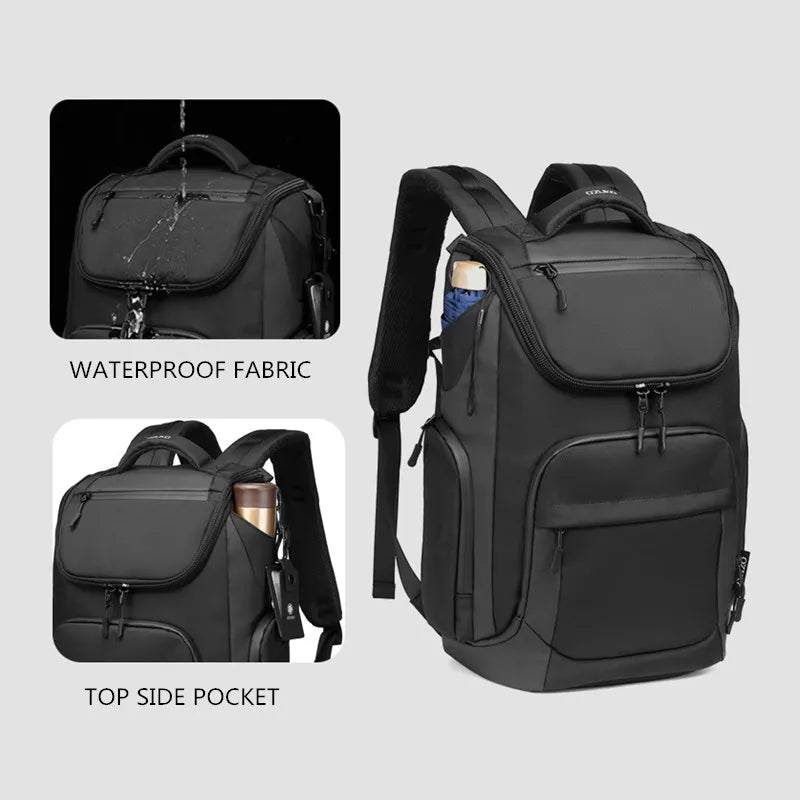 OZUKO Multifunction Men Backpack Large Capacity Waterproof Backpacks 15.6 inch Laptop Backpack Outdoor Travel Business Male Bag
