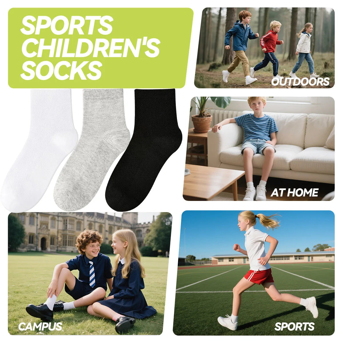 Children's Pure Cotton Mesh Boneless Summer Thin Ankle Socks OEKO-TEX Certified Safe for Kids Boys and Girls for School and Home