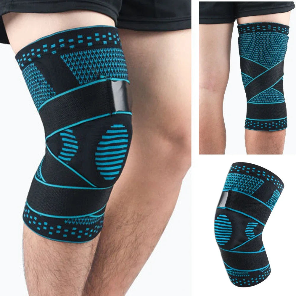 1Pcs Compression Knee Brace with Side Stabilizer Adult Joint Pain Relief Knee Support Meniscus Tear Sports Knee Brace Basketball