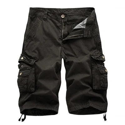 Cotton Cargo Shorts Men Summer Men Army Military Tactical Homme Shorts Male Casual Streetwear Multi-Pocket Cargo Shorts