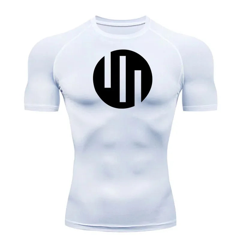 Gym Short Sleeve Running T-Shirt Men's Compression Long Sleeve Shirt Sun Protection Quick Drying Outdoor Sports Top Sportswear
