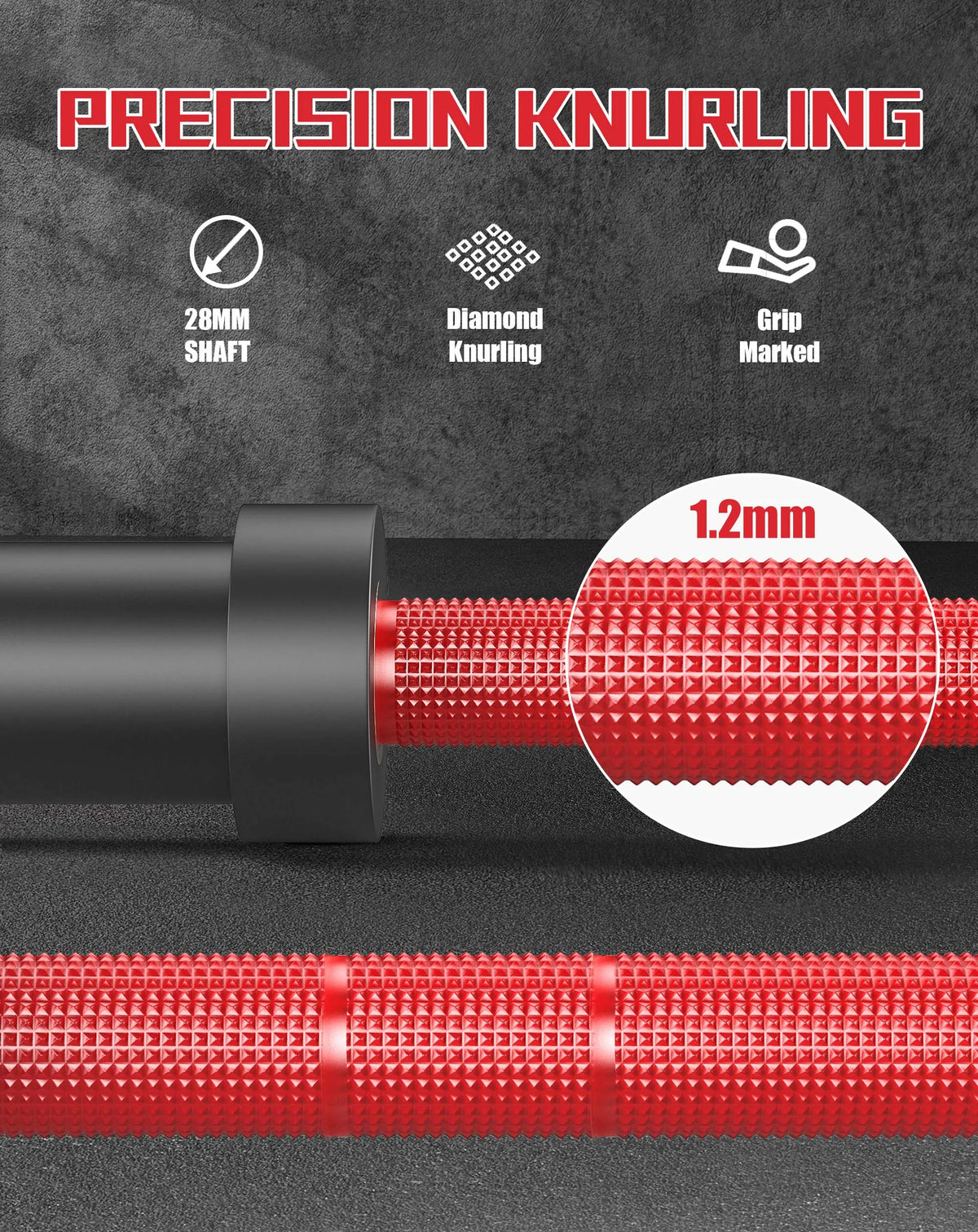 7Ft Barbell Bar for Power Lifting Weightlifting, 1000LBS Capacity 2