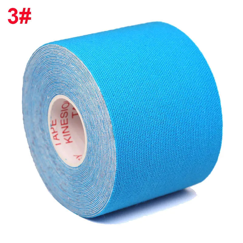 2.5-10cm Sports Kinesio Tape Muscle Kinesiology Elastic Knee Pain Relief Strain Patch Athletic Recovery Stickers Fitness Bandage