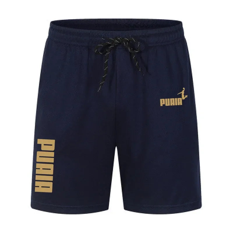 Men's Running Shorts Casual Sports Breathable Mesh Quick Dry Shorts Outdoor Hiking Clothing Fitness Quick Dry Drawstring Shorts