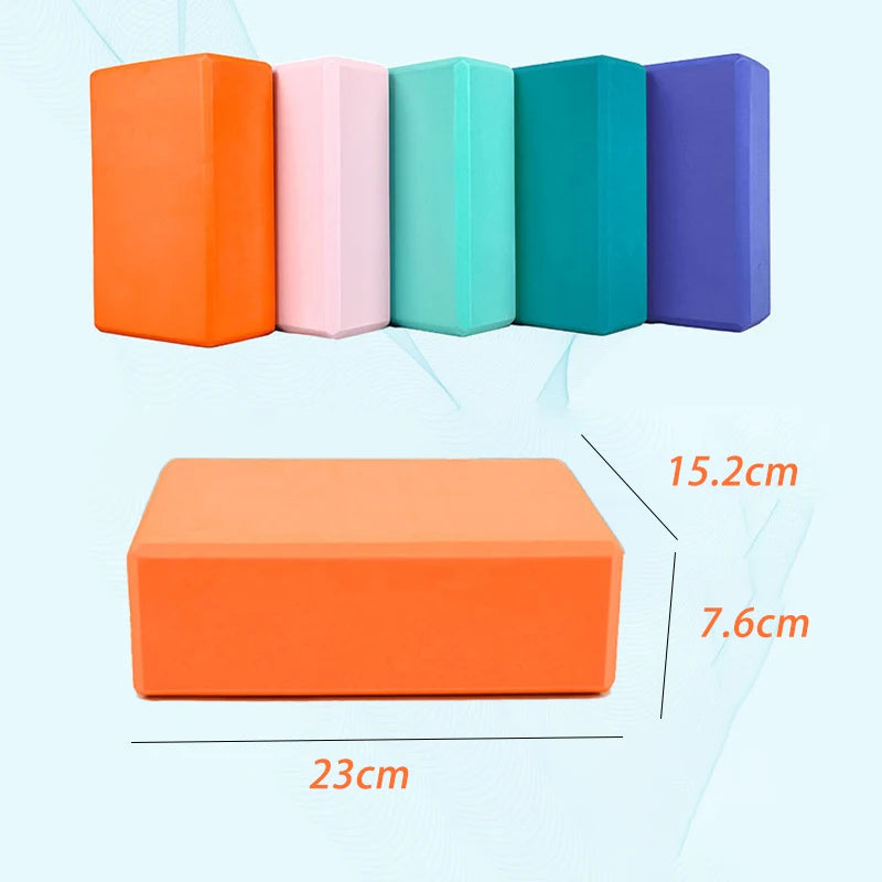 Yoga Blocks Gym Foam Brick Pilates Training Exercise Fitness Bolster Pillow Cushion Stretching Body Shaping Building Cubes