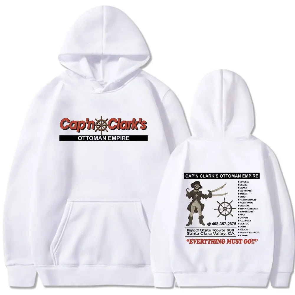 Backrooms Cap'n Clark's Ottoman Empire Pirate Hoodies Men's Women Clothing Casual Long Sleeves Hooded Sweatshirts Streetwear