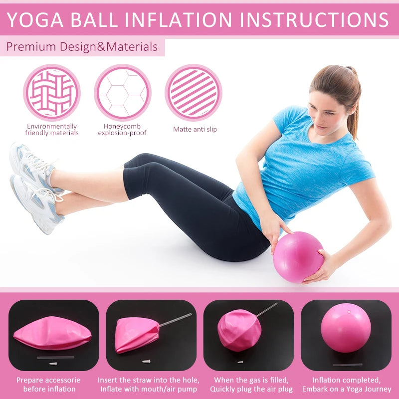 11Pcs Equipment Set Pilates Workout Accessories Circle Mini Exercise Ball Yoga Strap Silicone Tension Band Sliding Plate