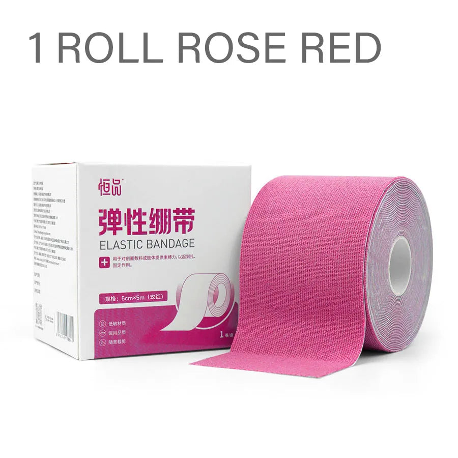 5M Kinesiology Tape Athletic Elastoplast Sport Muscle Patch Recovery Strapping Gym Waterproof Muscle Strain Injury Ease Bandage