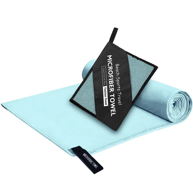 Ultra Absorbent Quick Dry 6 Sizes High Quality Microfiber Towel Portable Bag Yoga Beach Gym Camping Travel Lightweight Portable