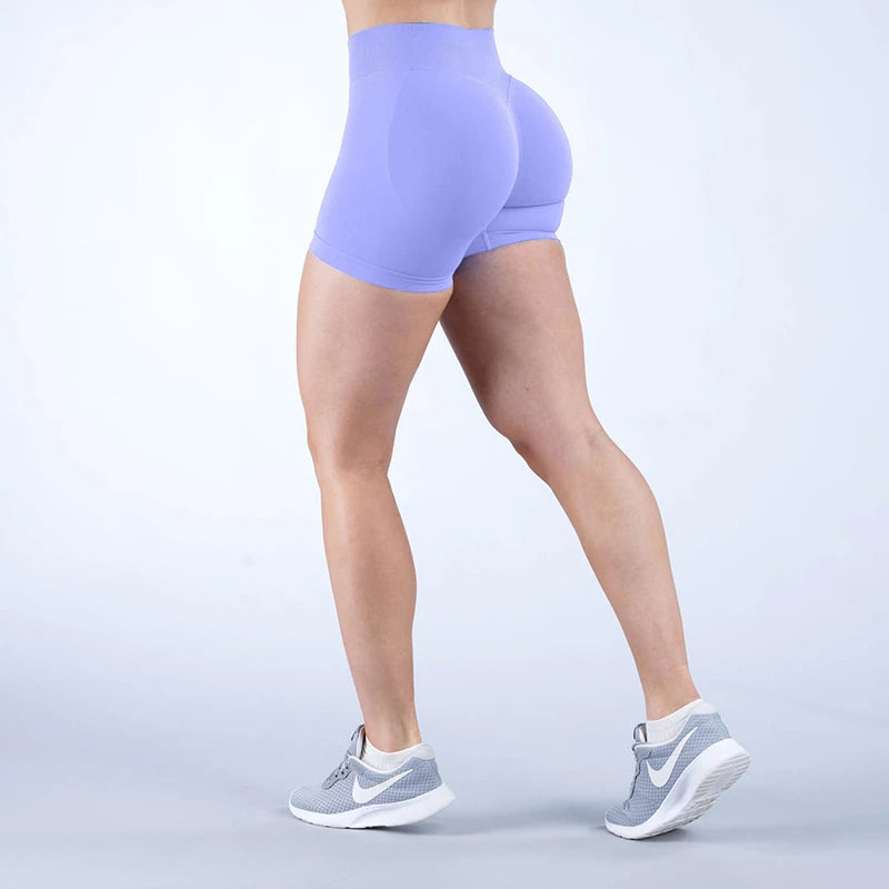 Sports Shorts Women Seamless Yoga Shorts Scrunch Bum Gym Shorts Workout Low Waist Short Leggings Booty Stretch Running Shorts