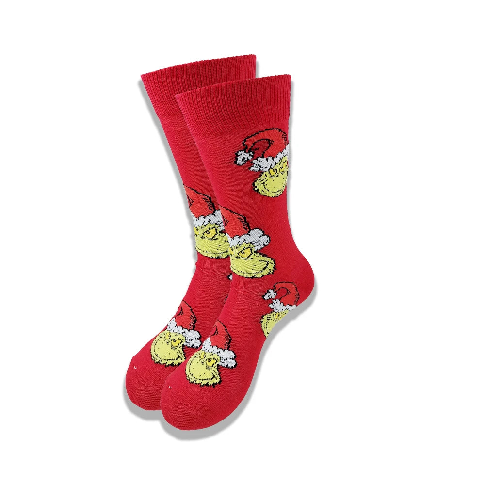 Cartoon and Animation fFashion Trend Men and Women Socks Autumn and Winter Street Style Middle Tub