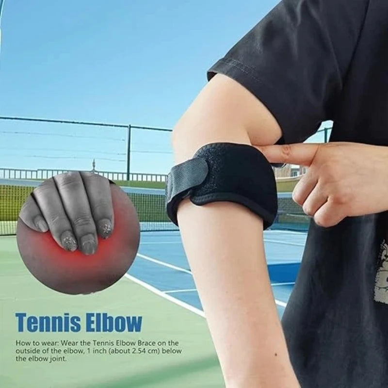 1pc Adjustable Elbow Brace - Sports Compression Arm Support for Basketball, Tennis, Volleyball, Golf - Unisex Fitness Tool with