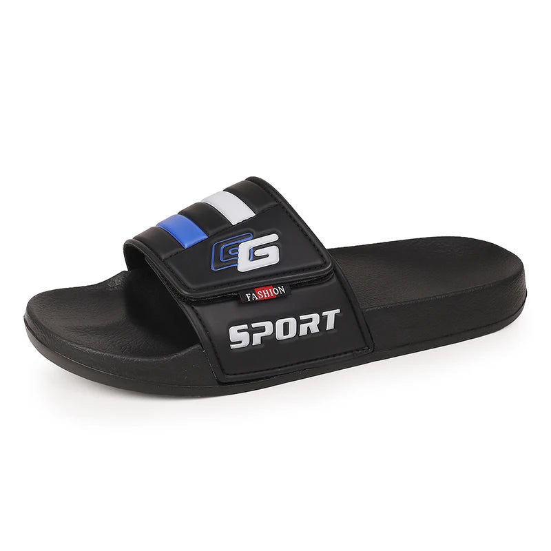 Men's Adjustable Camo Sandals Hook & Loop Summer Slides Breathable Comfortable Outdoor Slippers Non-Slip