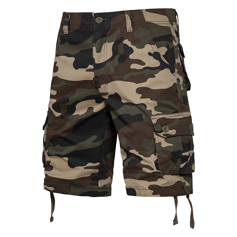 Loose Camouflage Beach Five Pants Men's Summer Cotton Thin Section In The Pants Summer Work Casual Shorts