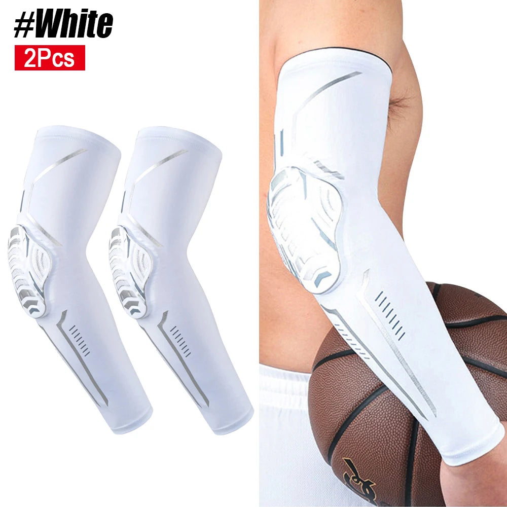 2Pcs/Pair Sport Crashproof Knee Support Pad Elbow Brace Arm Leg Compression Sleeve Outdoor Basketball Football Bicycle Protector