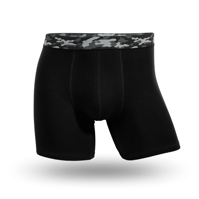 Plus-size men's underpants anti-wear leg cotton underpants Sports fat pants boxers running breathable youth underpants