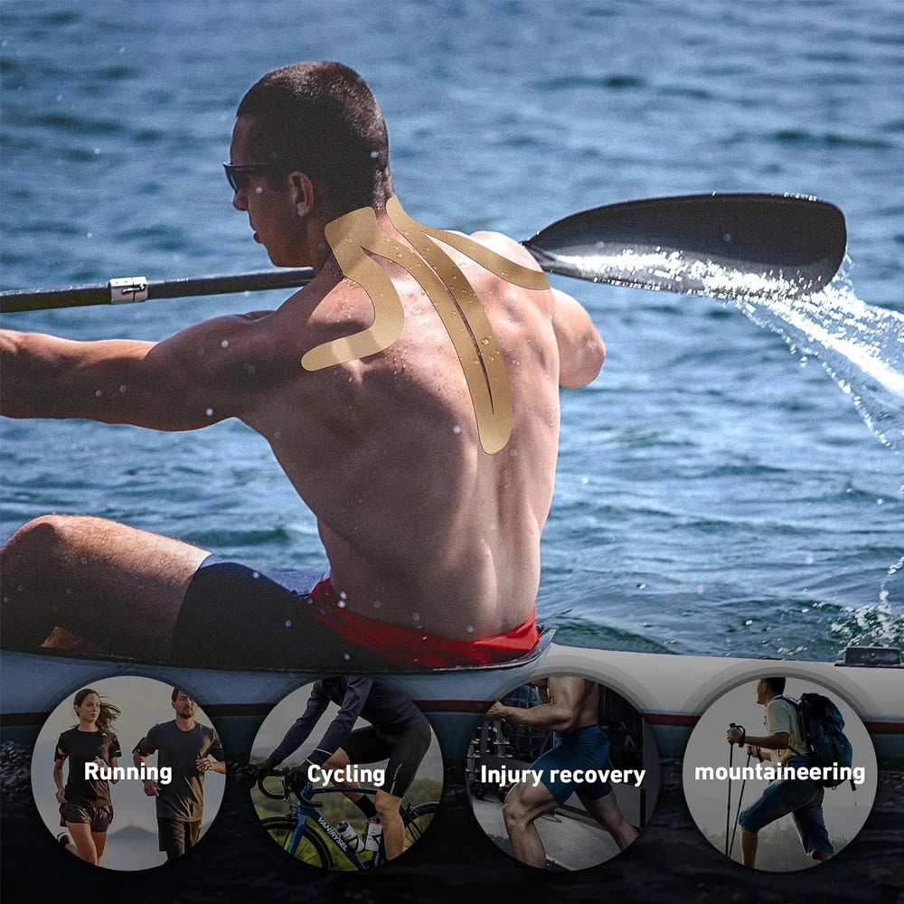 5PC Precut Kinesiology Tape for Shoulder Neck,Waterproof and Breathable Sports Tape,Kinesiology Tape Supports Shoulder