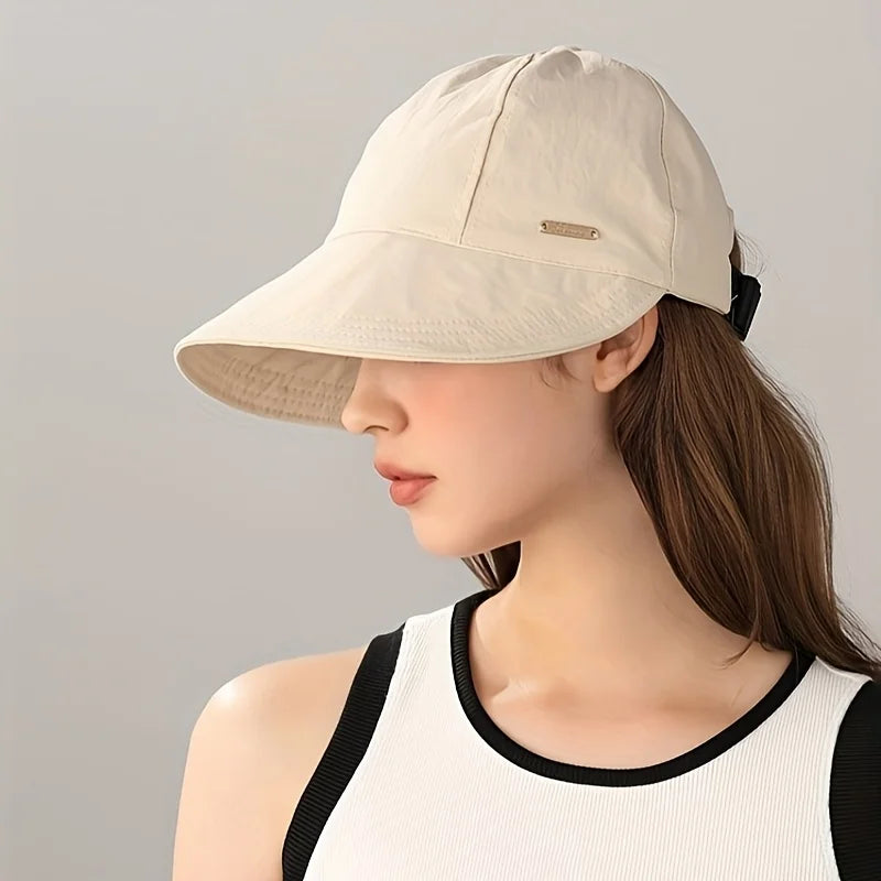 2026 New Women Thin Sun Hat, UV Protection Large Head Size Baseball Cap Breathable Outdoor Visor Cap