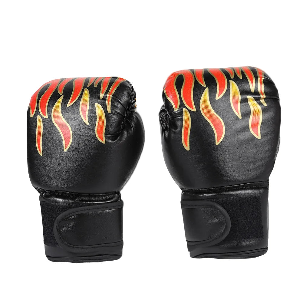 2Pcs Kids Boxing Gloves PU Leather Muay Thai Mitts Breathable Fighting Mitts Taekwondo Mitts for Boys Girls Youth