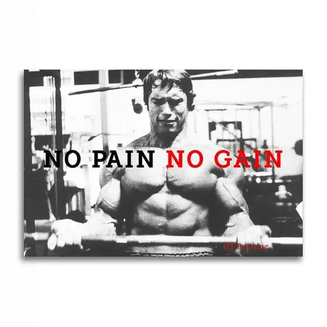 Scandinavian Classic Fashion Wall Art Arnold Schwarzenegger Bodybuilding Canvas Poster Print Home Bedroom Living Room Decoration