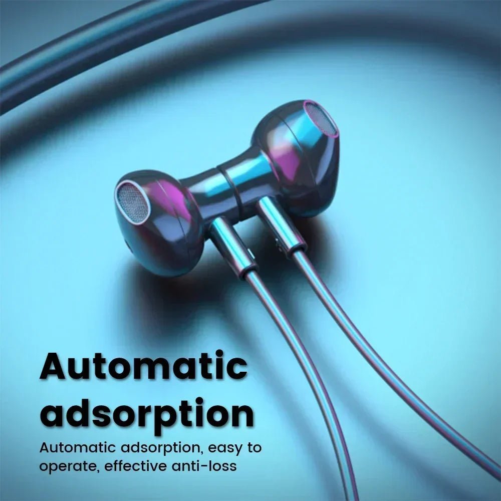 K58pro Wireless Earphones Bluetooth 5.3 Neckband Headphones Gaming LED Display HIFI Headset Sports TWS Earbuds With Mic TF Card