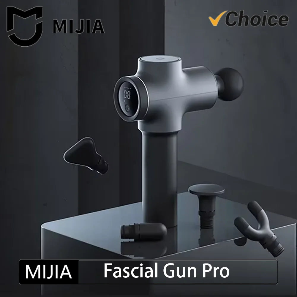 New Mijia Fascial Gun Pro Massage Device Muscle Relaxation 35kg Thrust Intelligent Dual Mode Maximum 12 Gear Force Adjustment
