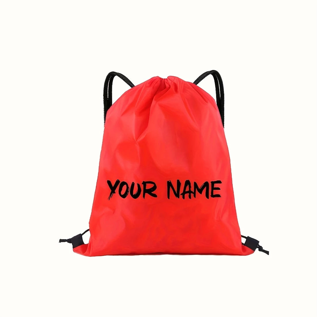 Customizable Drawstring Backpack - Creative Custom Name/Text, Durable Drawstring Storage Bag, Available in Various Colors