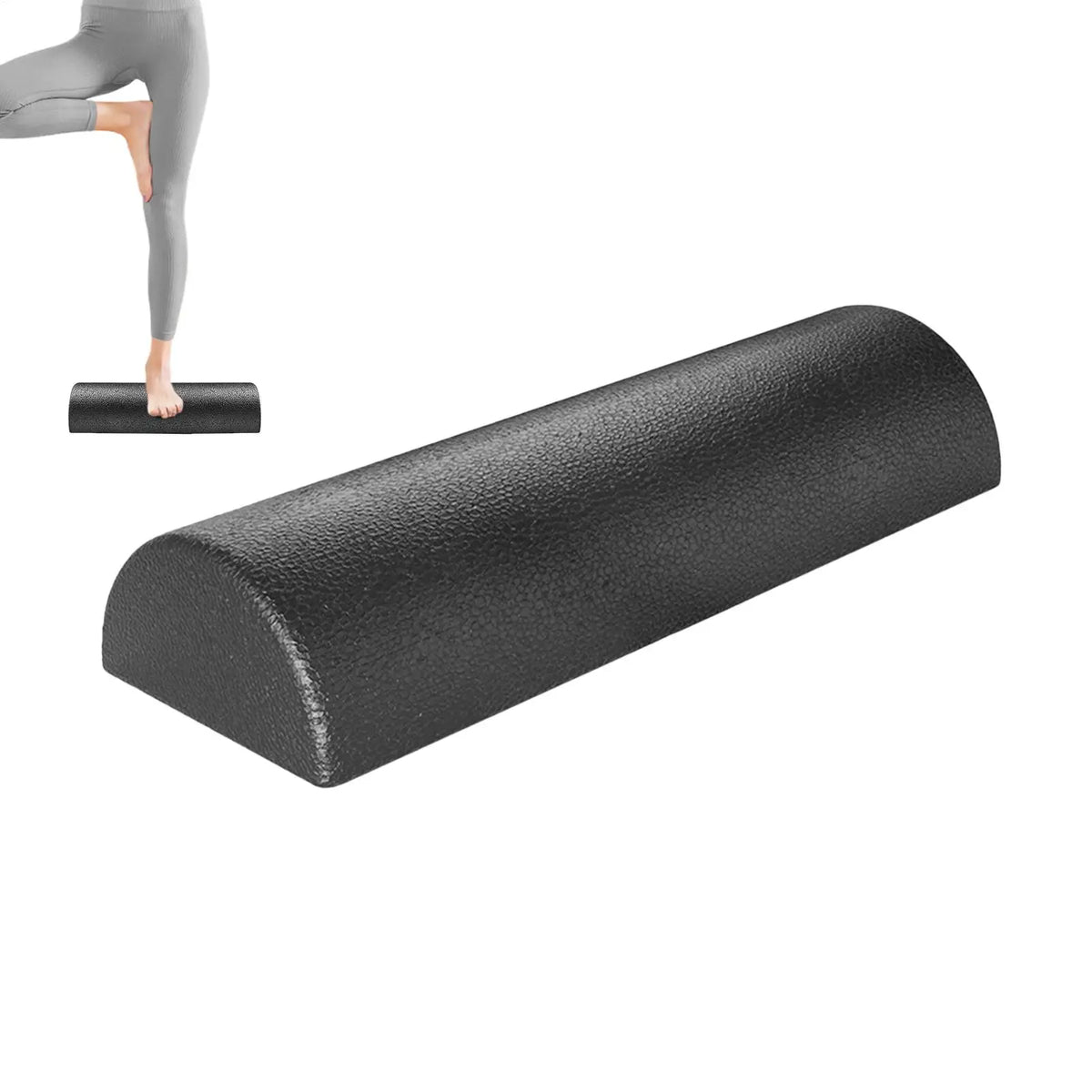 30/45cm Foam Roller Semicircle Portable Yoga Massage Roller Pilates Fitness Equipment For Women/Men
