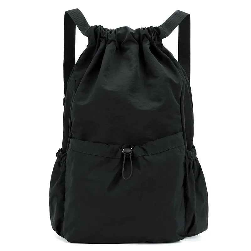 Backpack Unisex Schoolbag Outdoor Trend Lightweight Large Capacity Waterproof Drawstring Sports Bag Polyester Home Storage Bags