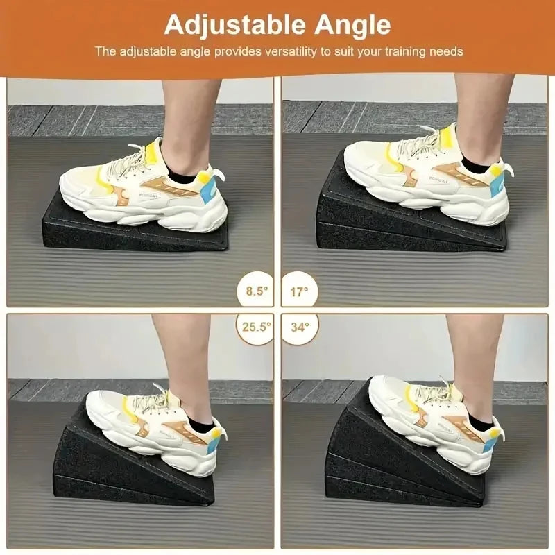 3-Piece Yoga Foam Wedge Anti Slip Wedge Block Leg Stretcher And Fascia Stretcher, Used To Improve Leg Strength Treatment