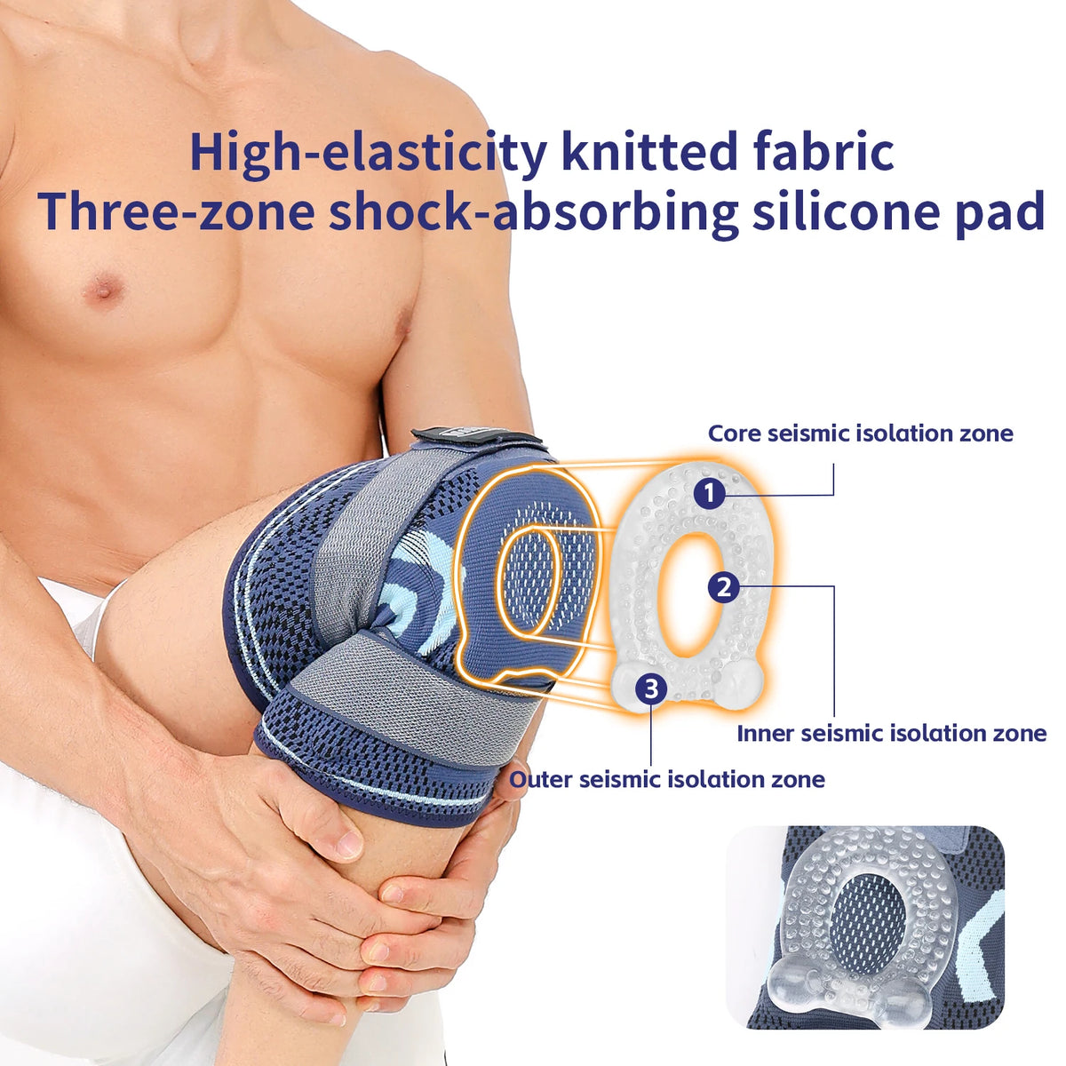 Knee Brace Support Straps Knee Compression Sleeves for Men & Women Meniscus Tear Arthritis Sports Joint Pain Relief
